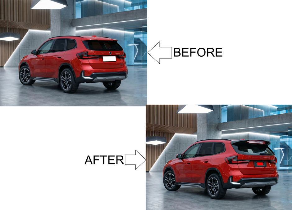 Gloss Black Rear Roof Blade (U11 only)