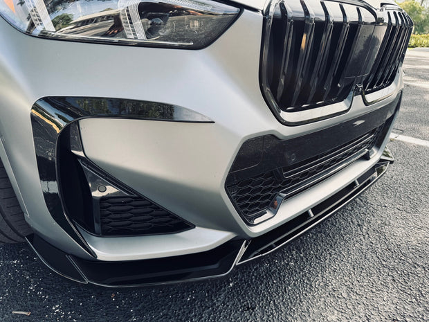 Gloss Black Front Lip Kit – BMW X1 U11 M Sport 2023+