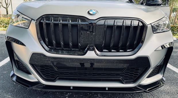 Gloss Black Front Lip Kit – BMW X1 U11 M Sport 2023+