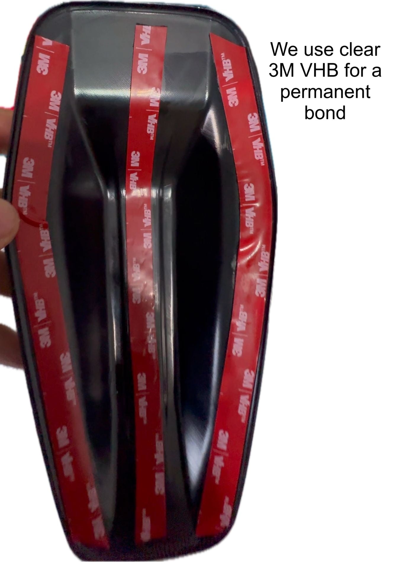 Gloss Black Flat Shark Fin Cover